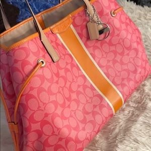 Real large size coach purse